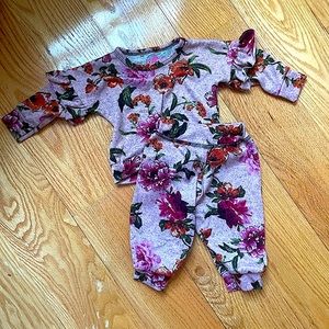 Rock-n-Beauty Sweatshirt set 6-12m
